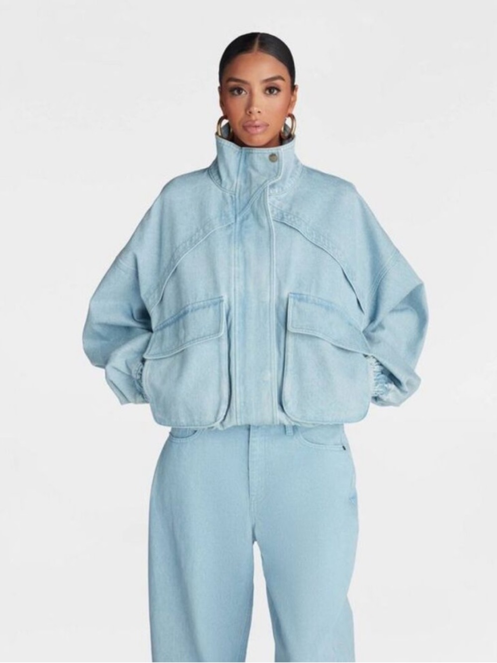KBB by KAHLANA Women's 'The Denim Bomber Jacket'